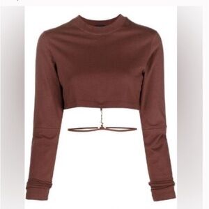 JACQUEMUS le t-shirt pino crop top size small